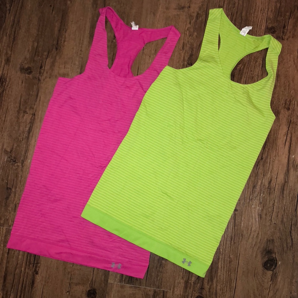 Two UA workout tank tops. More UA in my closet!
